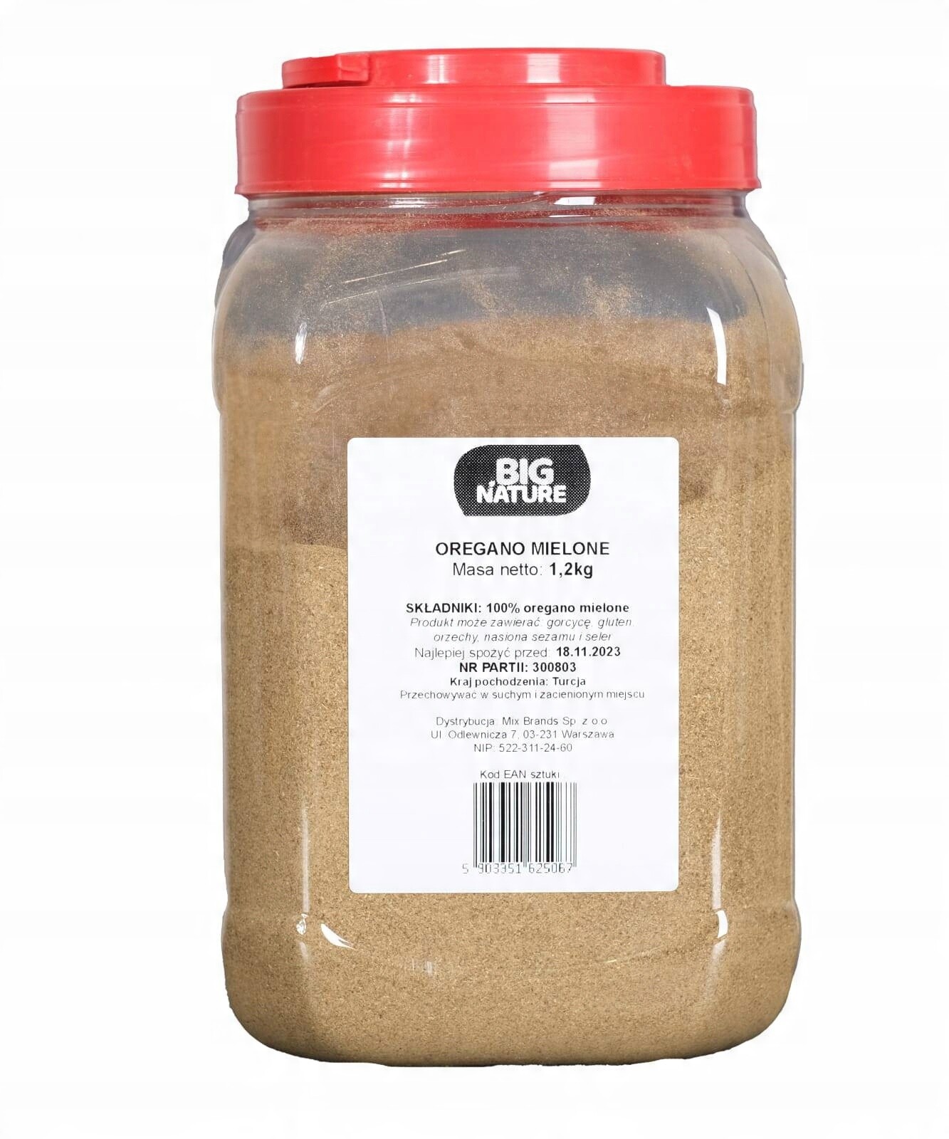 Mleté Oregano 1,2 Kg Mixbrands