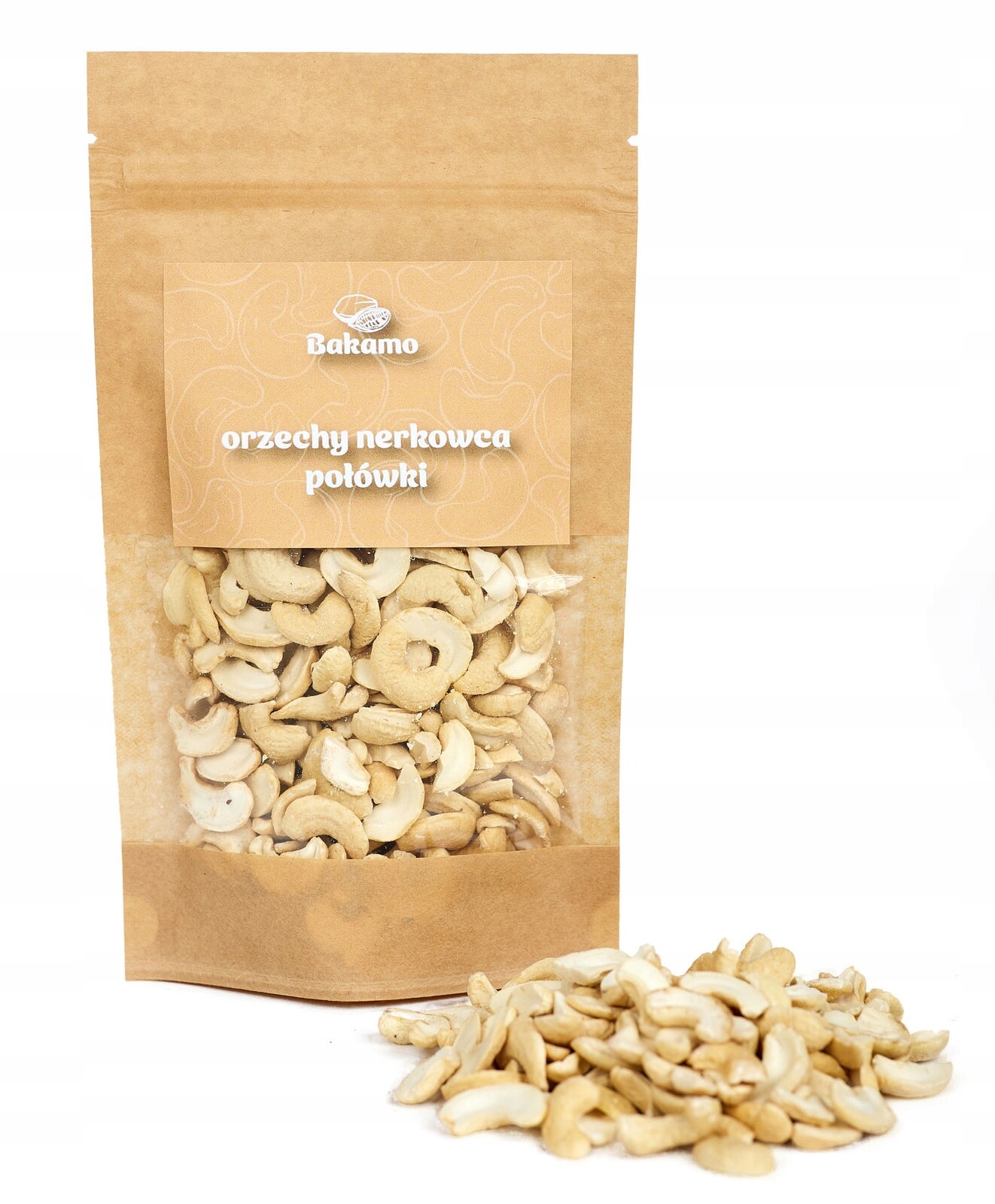 Kešu ořechy půlky 1000 g Bakamo