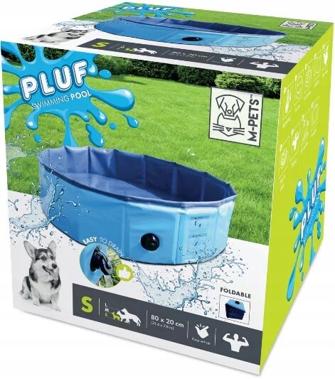 Bazén pro psa M-pets Pluf odolný Protiskluzový velikost S 80 x 20 cm