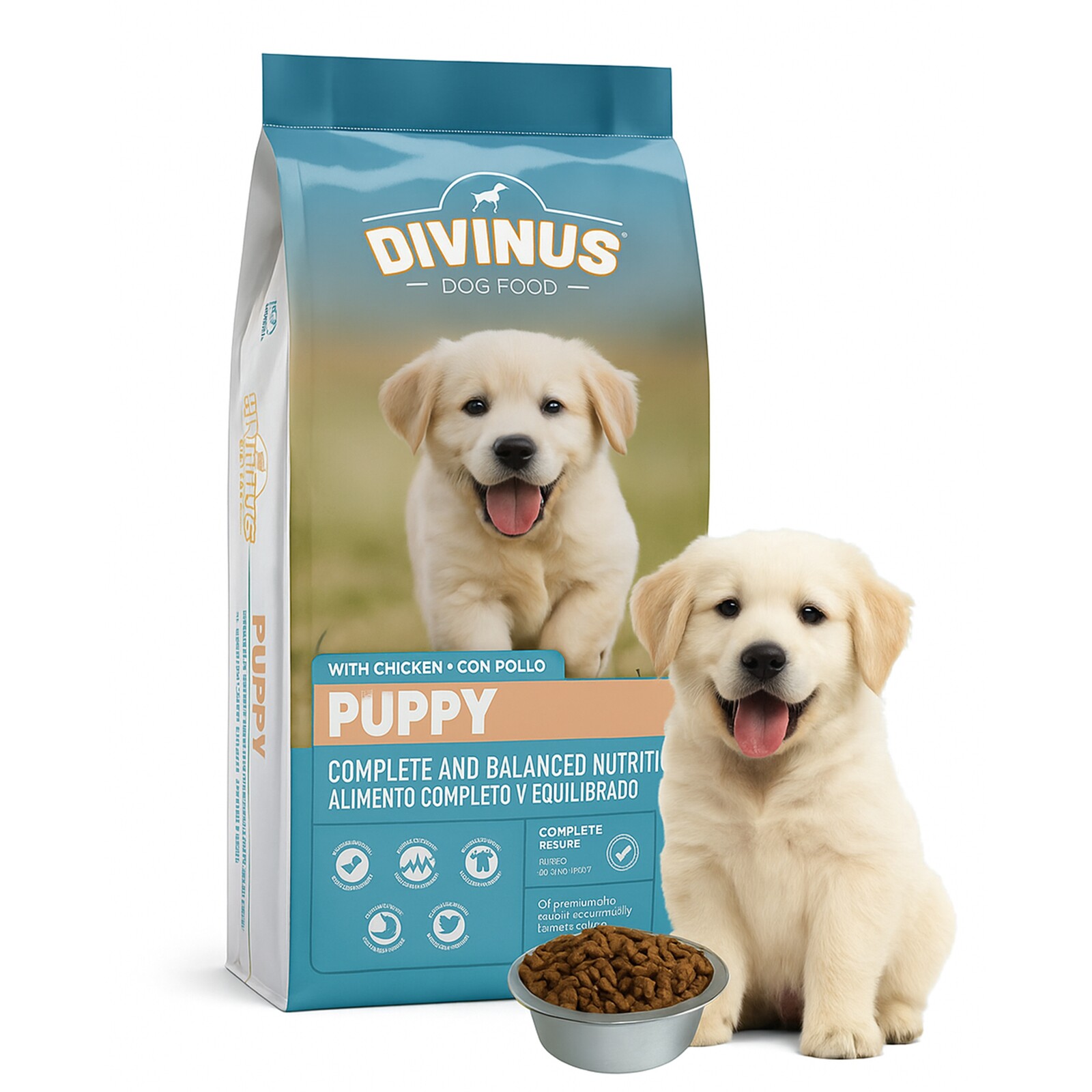 Suché Krmivo pro psy Divinus Puppy pro štěňata 20 kg