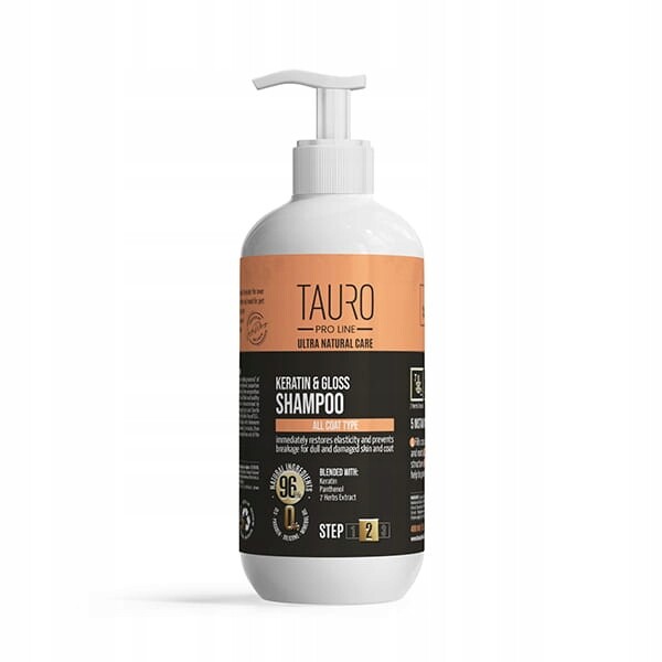 Tauro Pro Line Ultra Natural Keratin & Gloss Šampon 400 ml