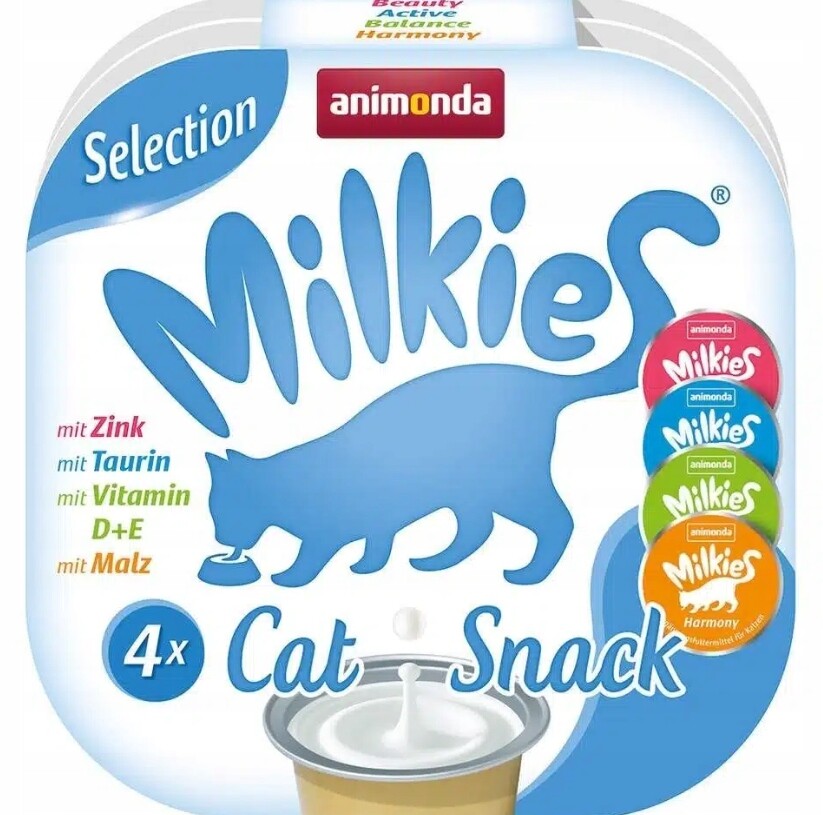 Animonda Milkies Harmony svačinka pro kočky se sladem 15 x 4 x 15 cm