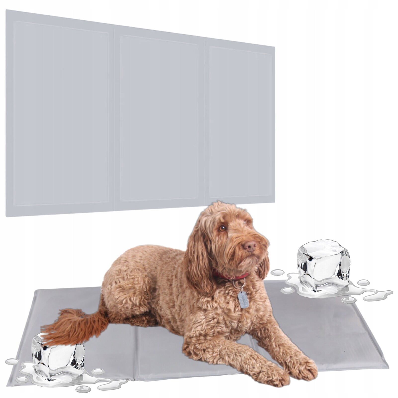 Chladící Gelová Podložka Pro Zvířata Psa Kočku Horko Léto Velká 110X70 cm XXL