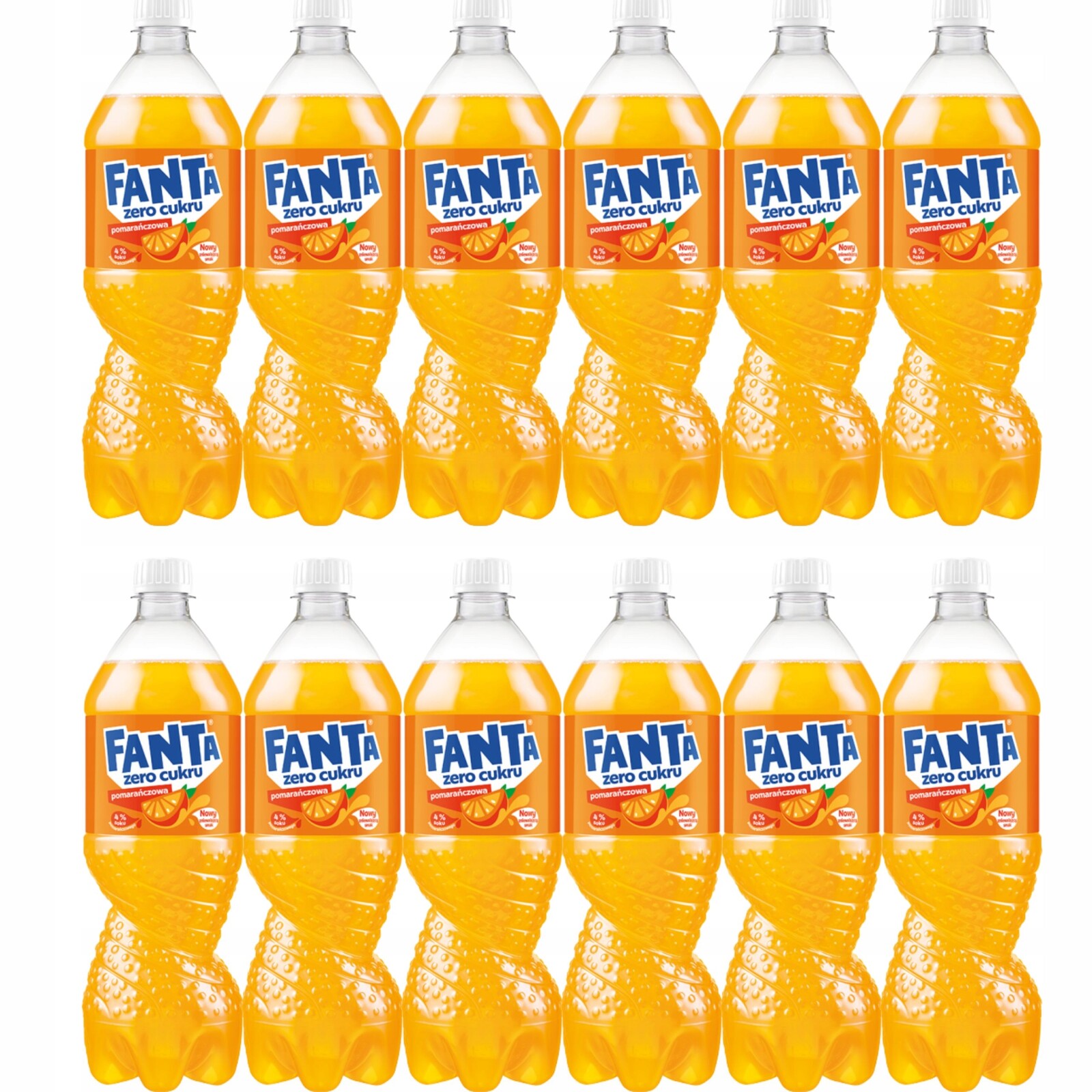 Fanta Pomerančová Zero cukru 850 ml 12 Ks