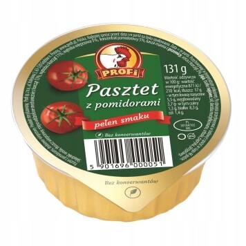 Profi Velkopolská paštika s drůbežím masem a rajčaty 131 g -20kusů