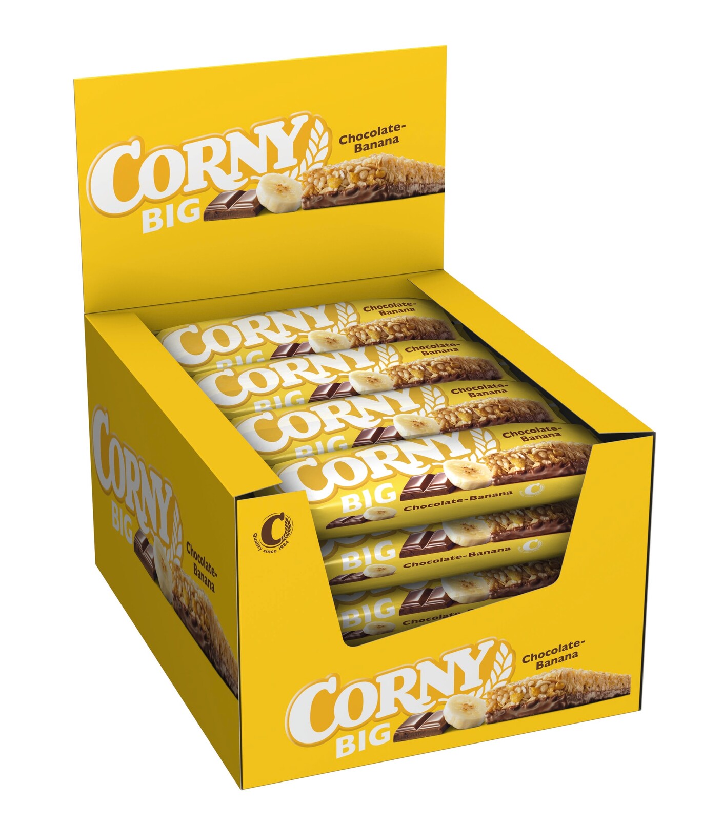 Corny Big cereální tyčinka banán v mléčné čokoládě