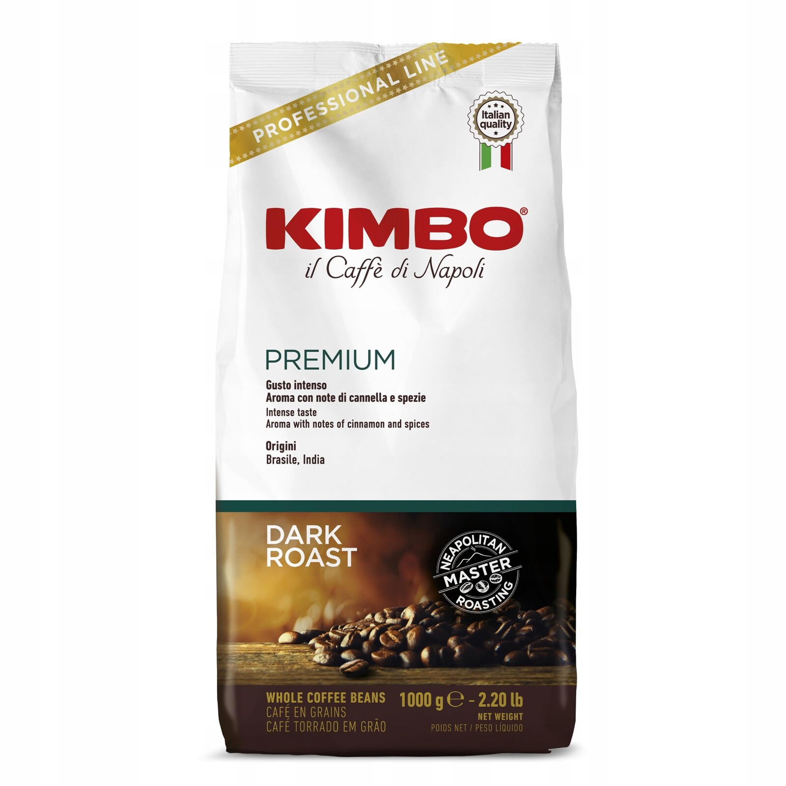 Káva zrnková Kimbo Premium čerstvě pražená 1 kg