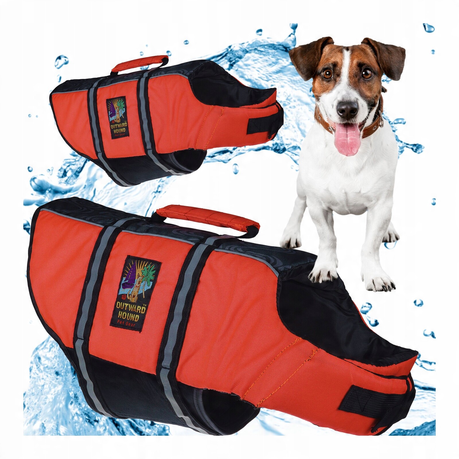 Kapok pro psa na plavání, záchranná vesta Bezpečná do vody velikost S