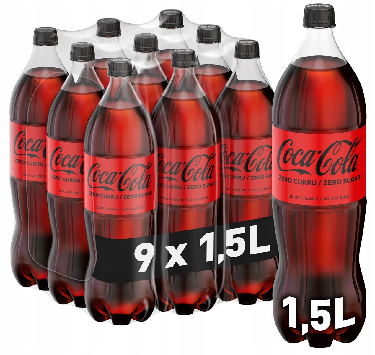 Coca Cola Zero Cukr 1,5 l 9 ks