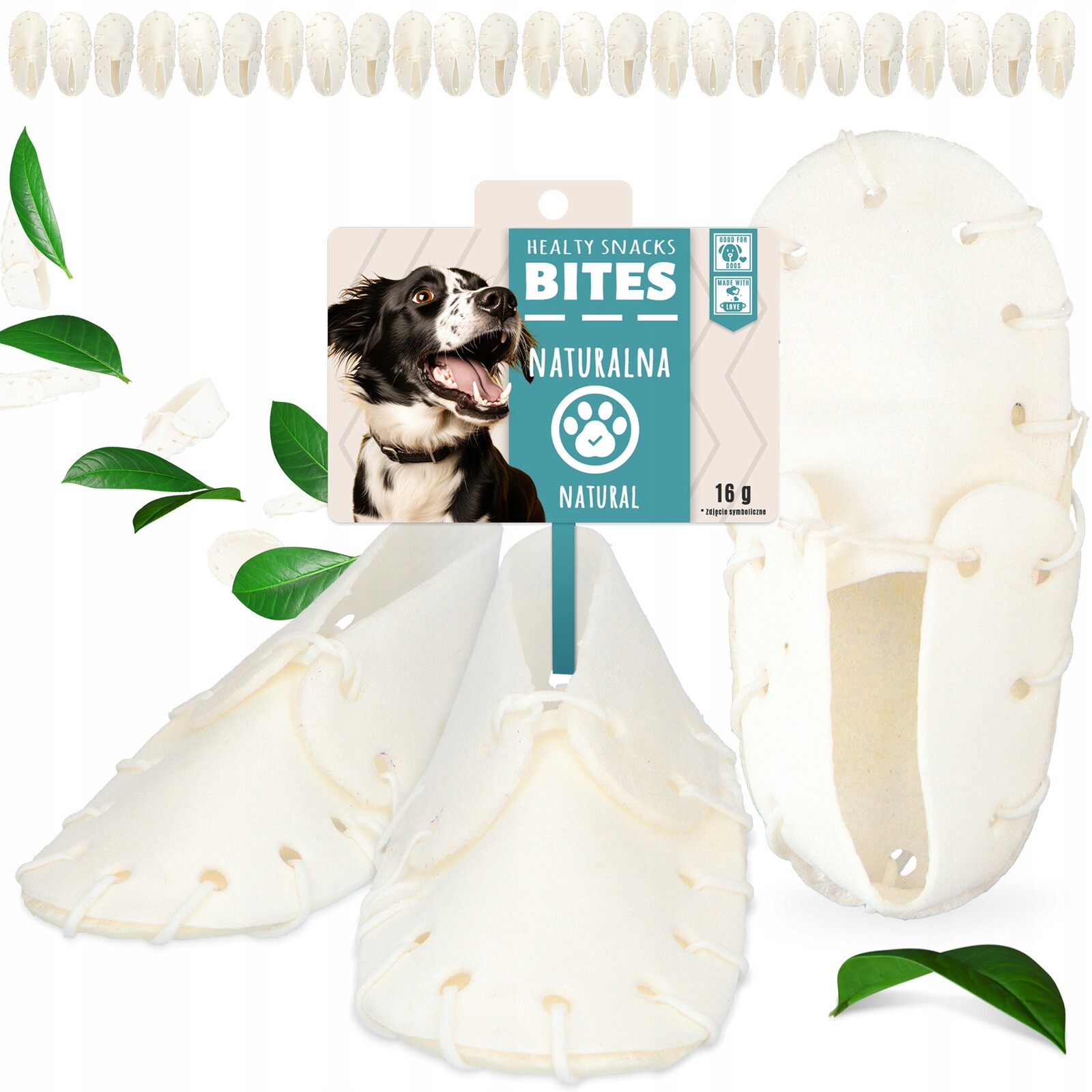 25x Kousátko Psa Přírodní Bota 12,5cm Pamlsek Chutě Žvýkání kůže Hovězí Xq