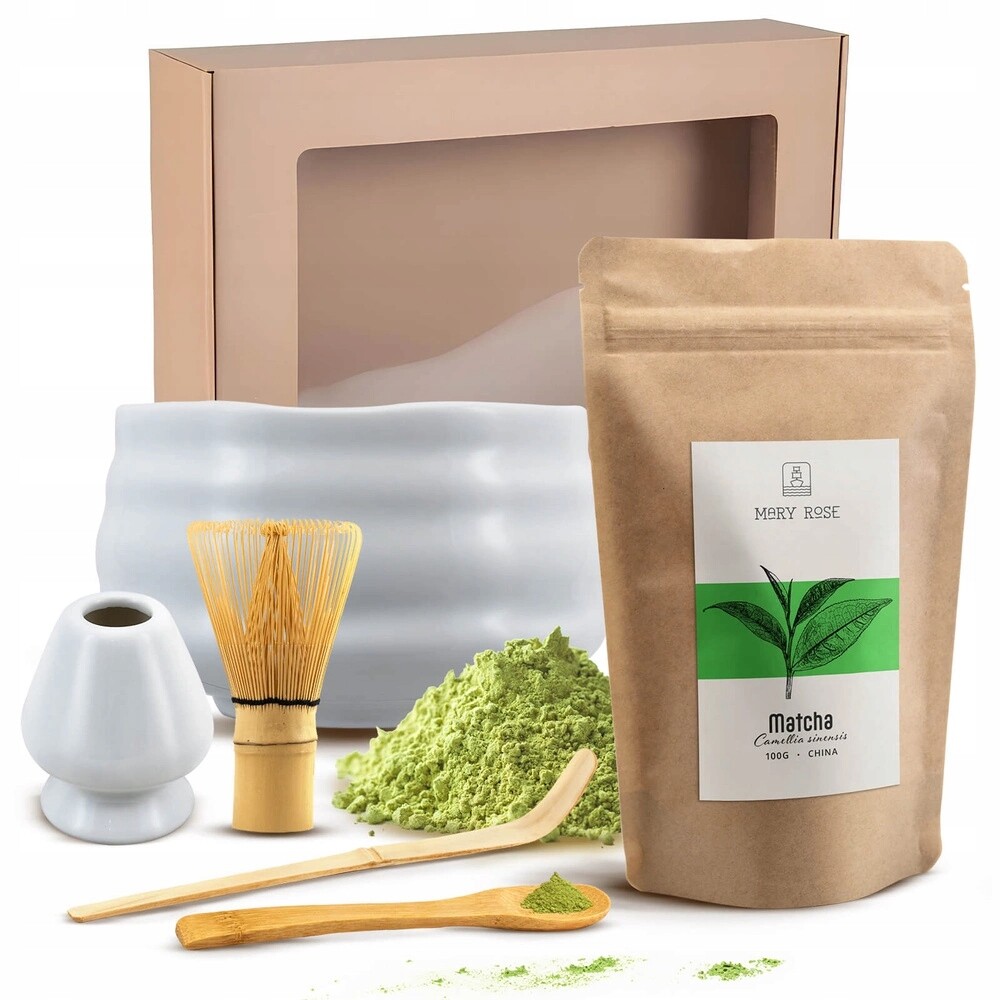 Dárková Sada Yuki pro přípravu čaje Matcha Matchawan Kusenaoshi