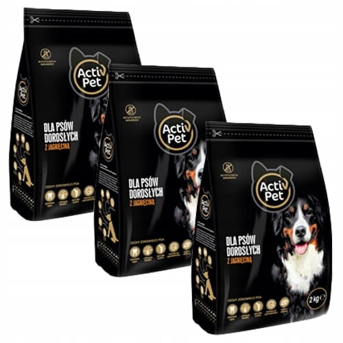 Activ Pet Krmivo s jehněčím masem pro dospělé psy 3x2 kg