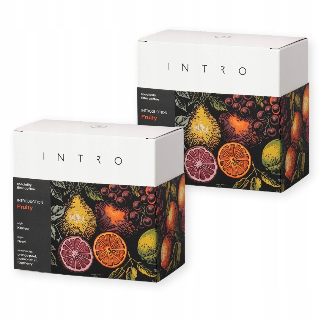 Káva zrnková 2x250 g Fruity Keňa, káva káva single Intro