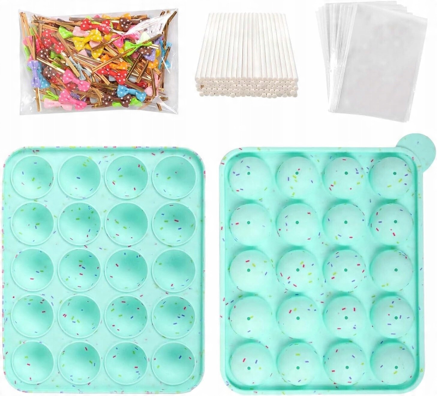 Silikonové formy na pečení sušenek Cake Pop, nepřilnavé