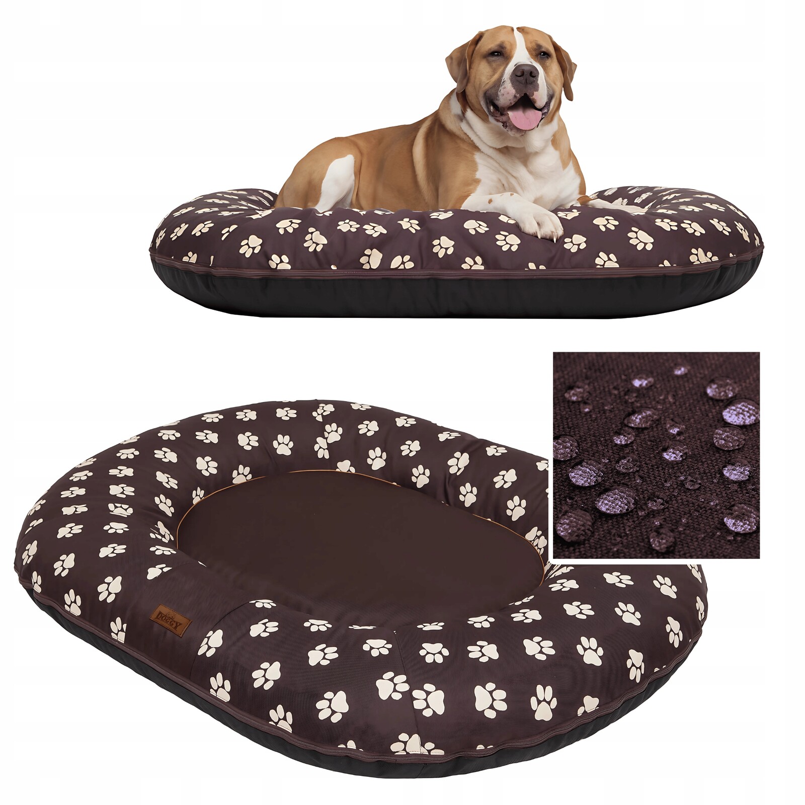 Pelíšek pro psa Odnímatelný potah voděodolná kotec XXL 119 x 99 cm