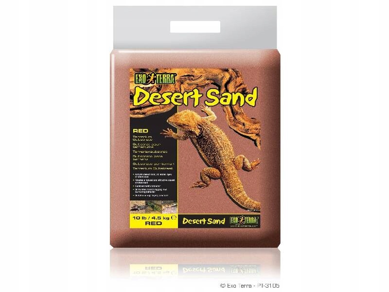 Substrát Desert Sand Exoterra 4,5 kg červený