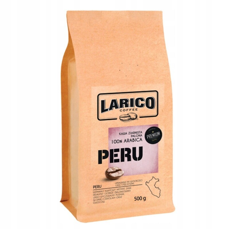 Aromatická Káva pro přípravu Larico Peru, balení o hmotnosti 500 g