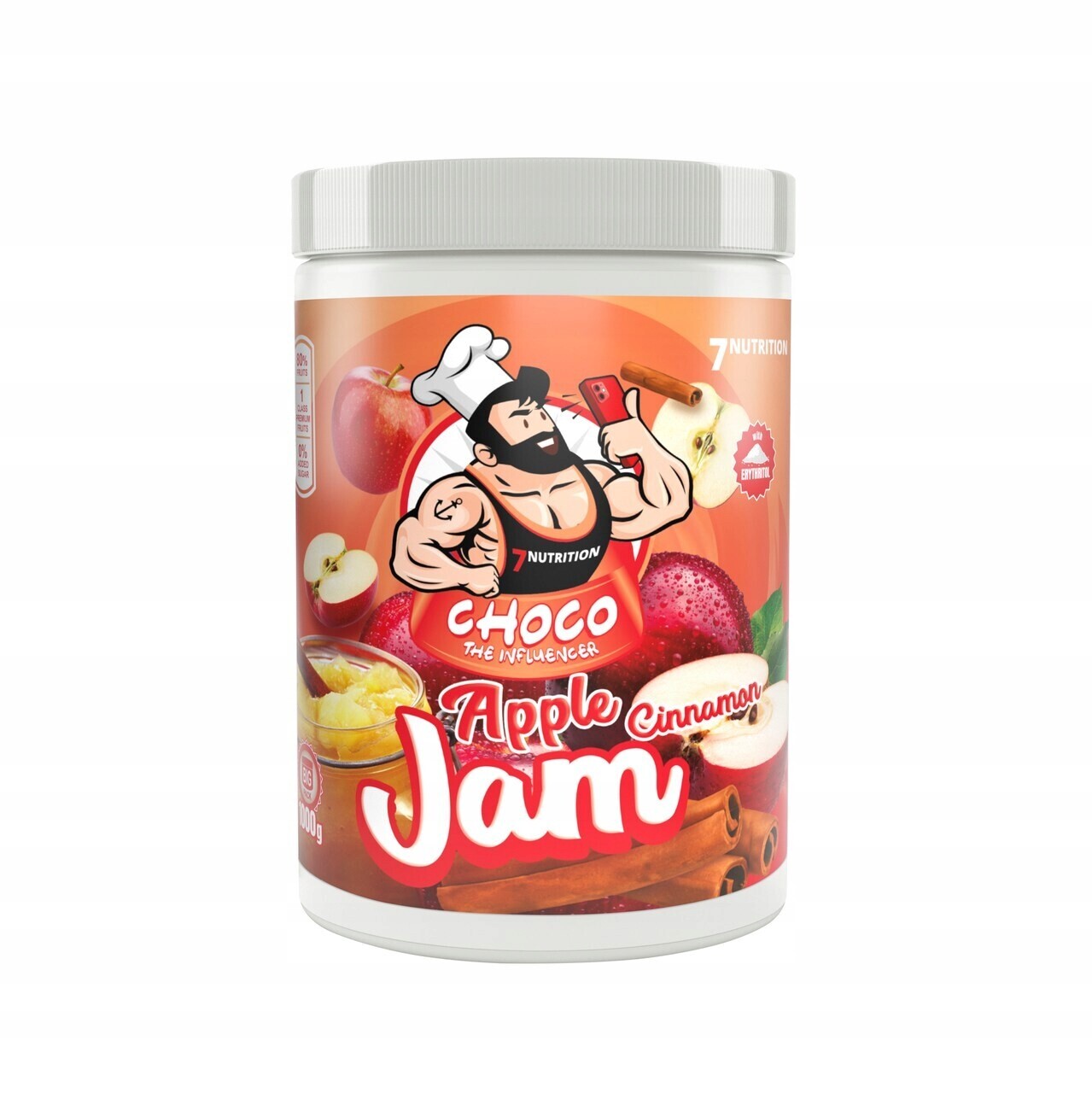 7NUTRITION Apple Cinnamon Jam 1000 G Džem Bez Cukru