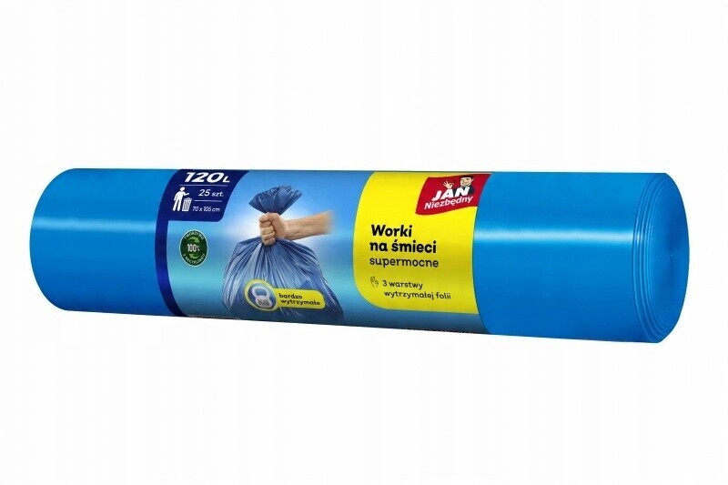 Domácí pytle na odpadky Jan Nezbytný, Ldpe, 120 l, 25 Kusů