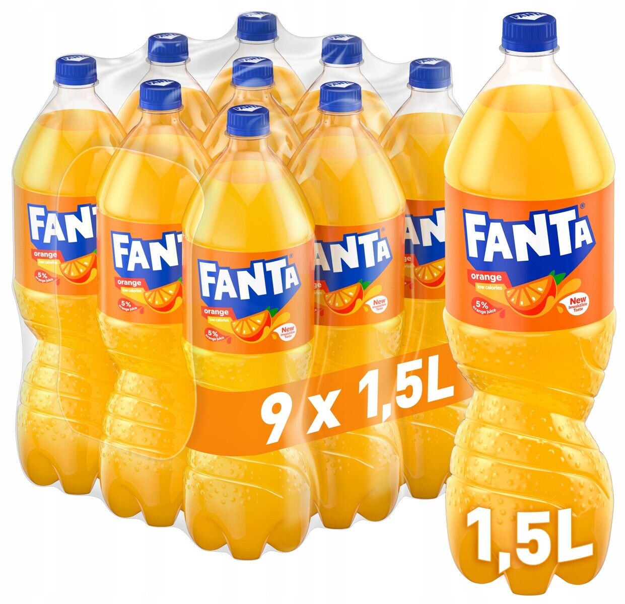 Fanta Oranžová 1,5 l 9ks