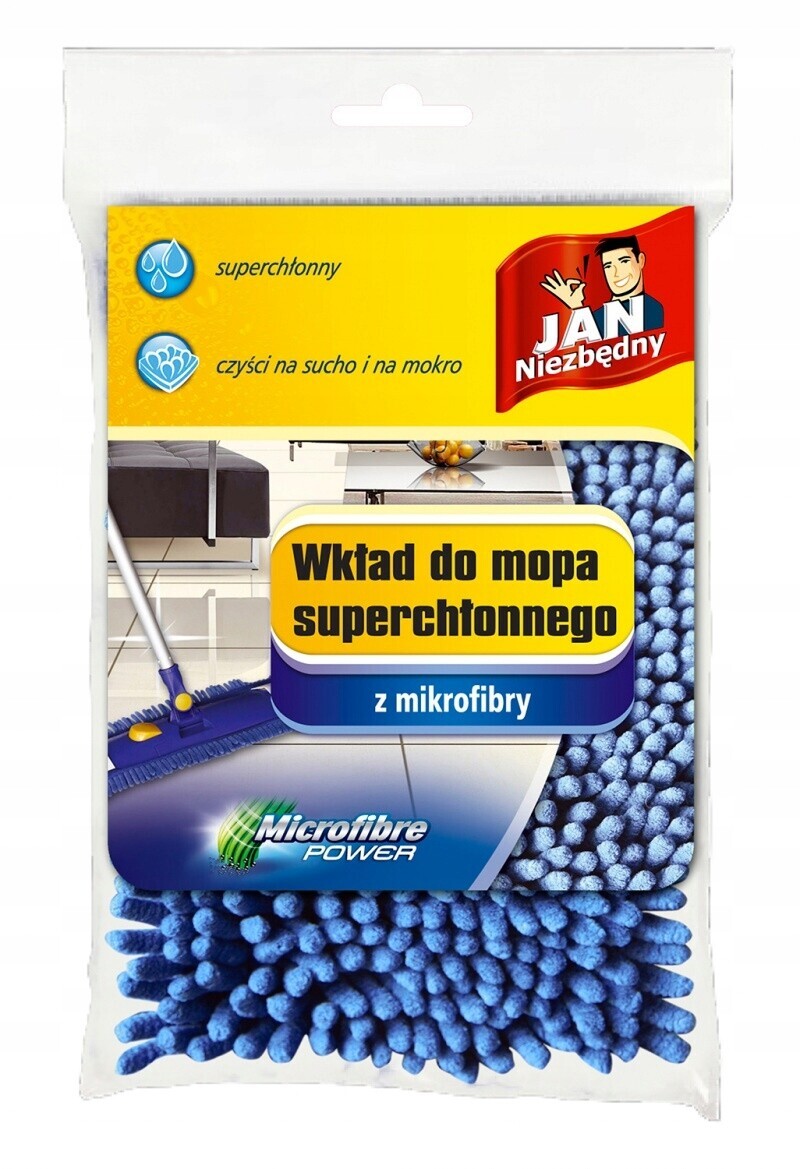 Náhradní vložka do mopu Jan Nezbytná z mikrovlákna Ganatowy Extra