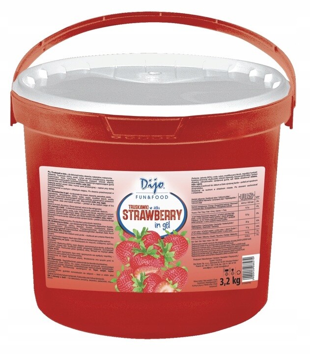 Jahodové Ovoce v gelu 3,2 kg Fruželina na vafle a dezerty Jahodová Příchuť