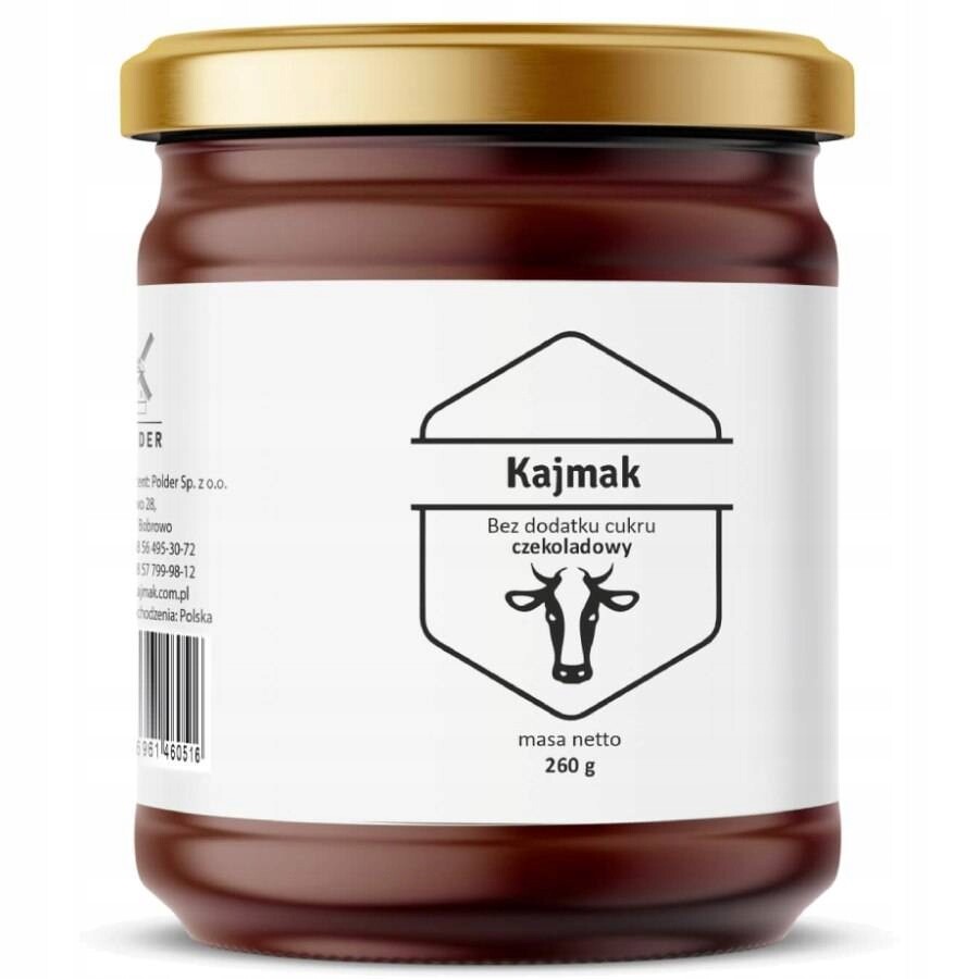 Kajmak bez přidaného cukru čokoládový Polder, 260 g Polder