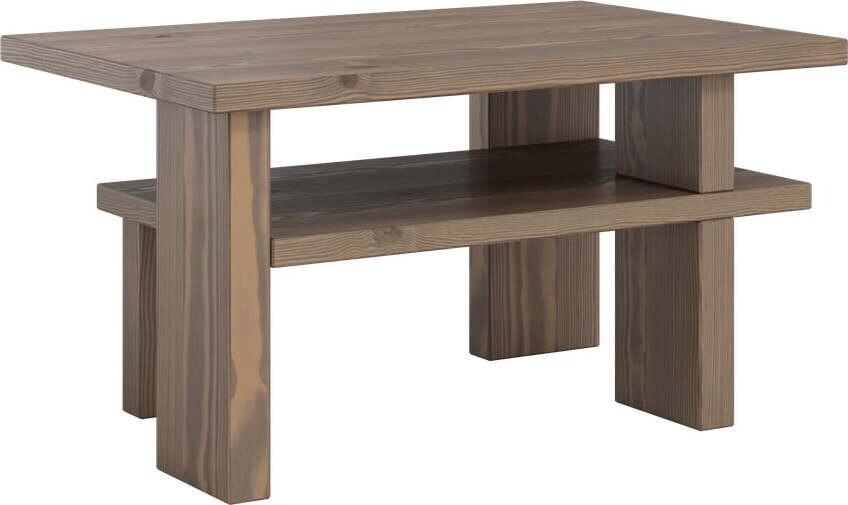 Hnědý konferenční stolek z borovicového dřeva 45x68 cm Japan – Karup Design