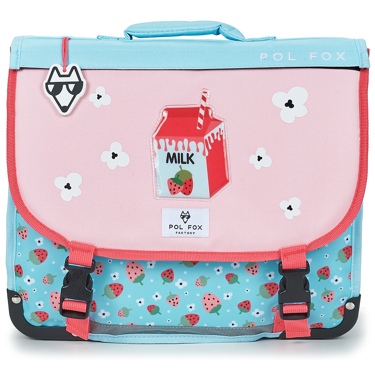 Pol Fox  CARTABLE STRAWBERRY 38 CM  ruznobarevne