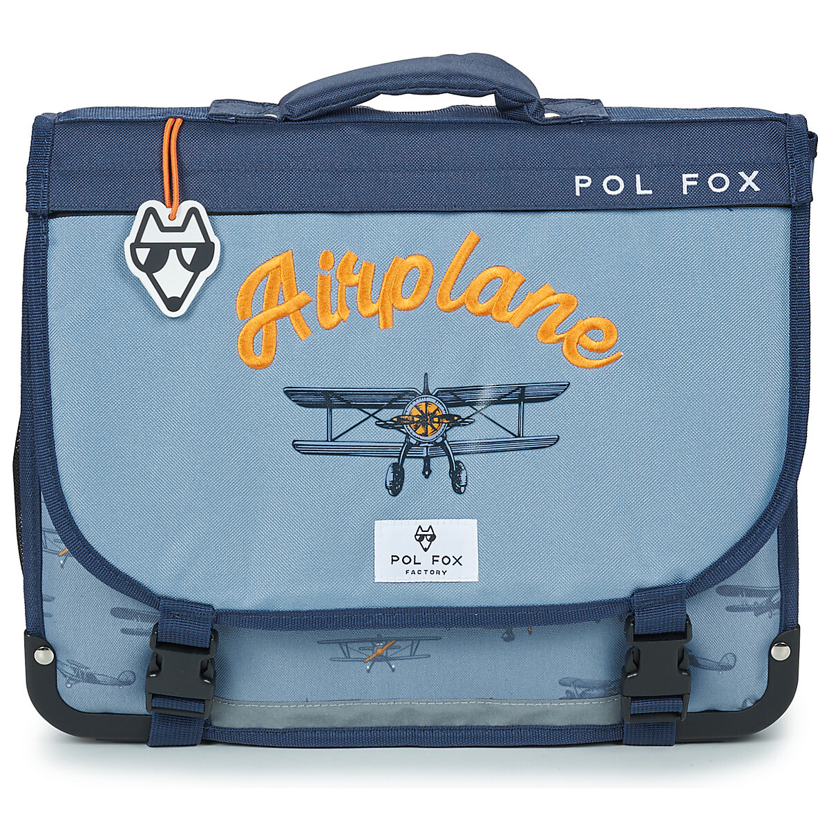 Pol Fox  CARTABLE AIRPLANE 38 CM  Modrá