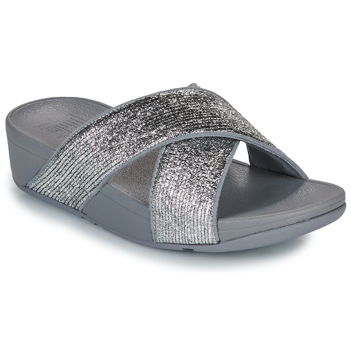 FitFlop  LULU CRINKLED SHIMMER  Stříbrná