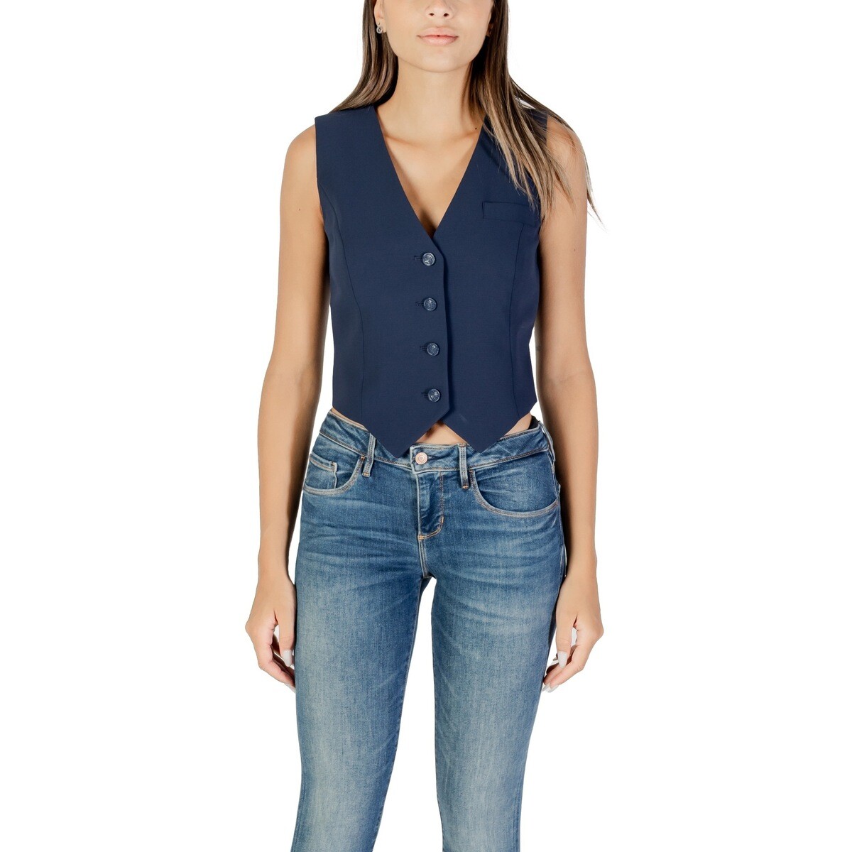 Guess  SL THEOLINE PERFECT VEST W5YH55 WGHC2  Modrá