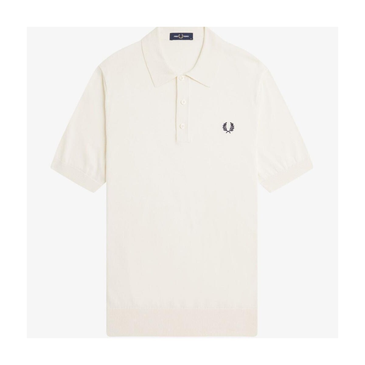 Fred Perry  COTTON KITTED SHIRT  Béžová