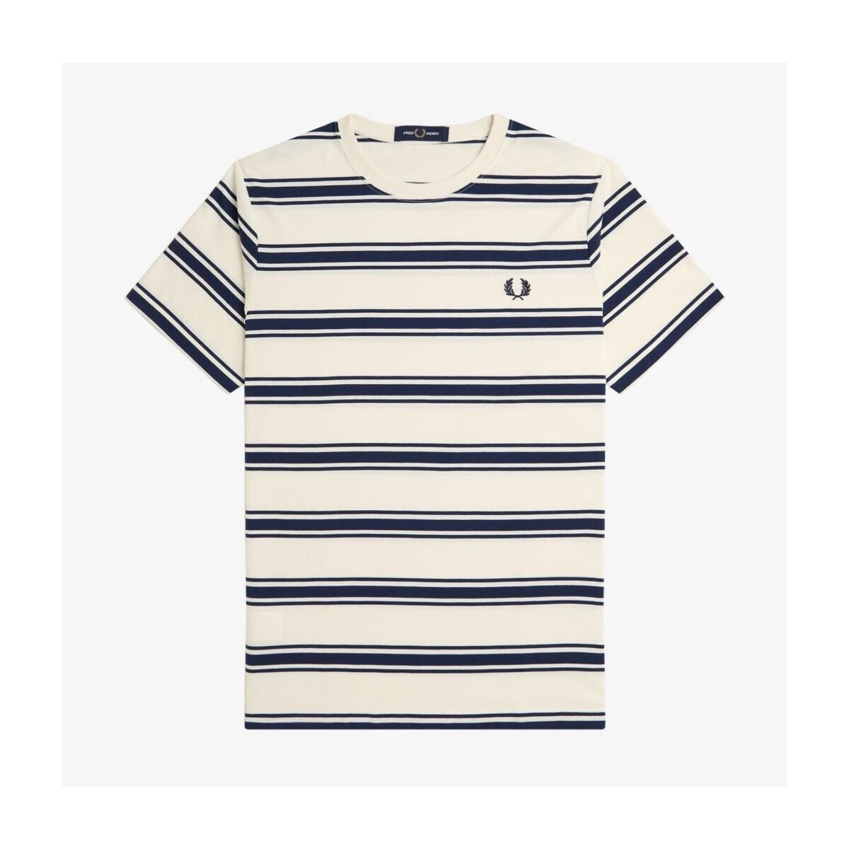 Fred Perry  FINE STRIPE T-SHIRT  Bílá