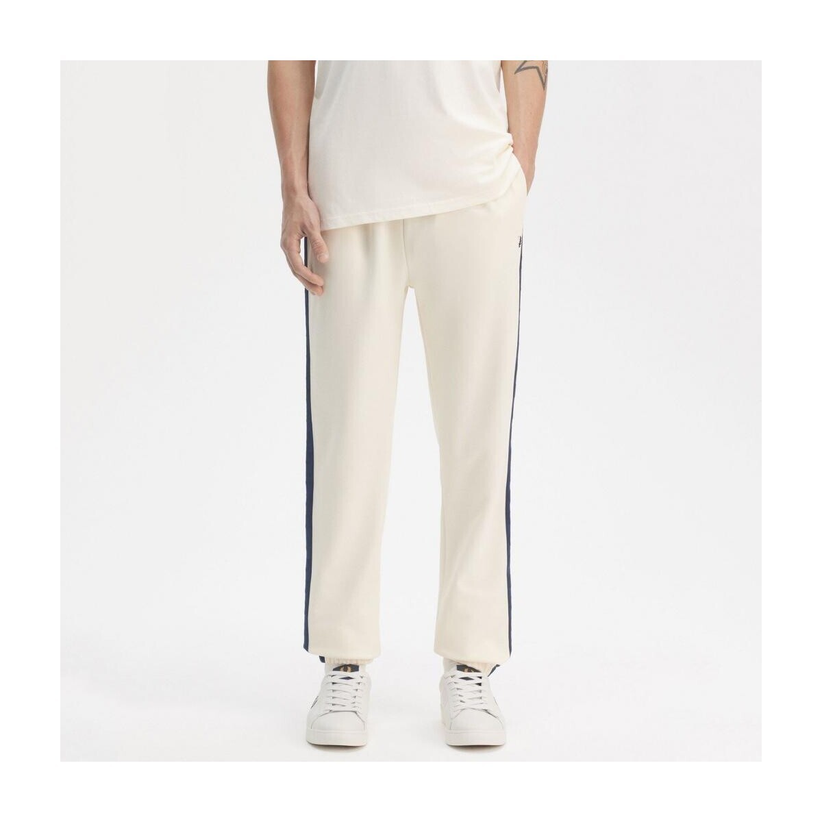 Fred Perry  CONTRAST TAPED TRACK PANT  Béžová