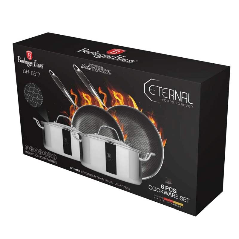 BERLINGERHAUS Sada nádobí s titanovým povrchem 6 ks Eternal Collection BH-8517