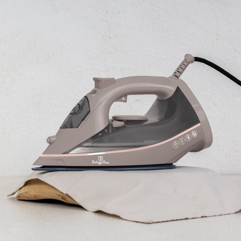 BERLINGERHAUS Žehlička napařovací 2200 W Taupe Collection BH-9594