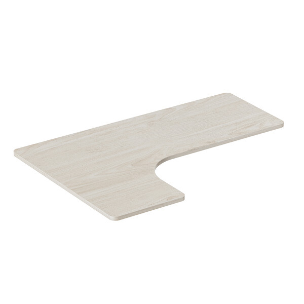 Deska stolu rohová ERGODESK CORNER— 160x110-60x2,5 cm, laminovaná dřevotříska, více barev akát