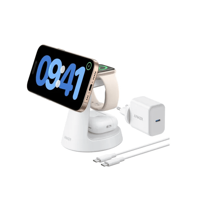 Anker MagGo B25M4 Bezdrátová nabíječka 15W bílá