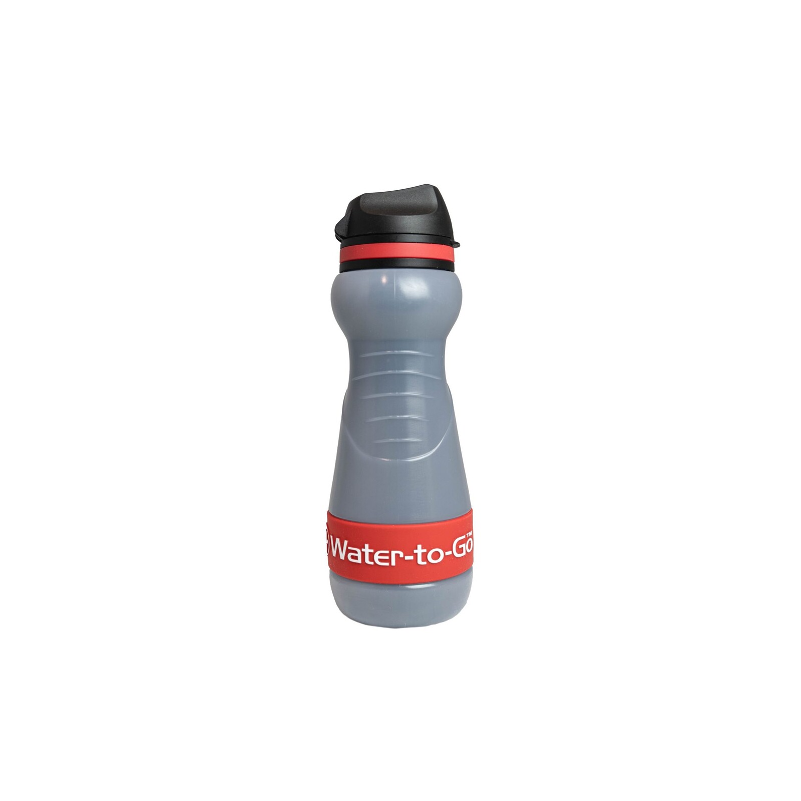 Láhev filtrační Water-To-Go Eco Active 550 ml - průhledná-červená