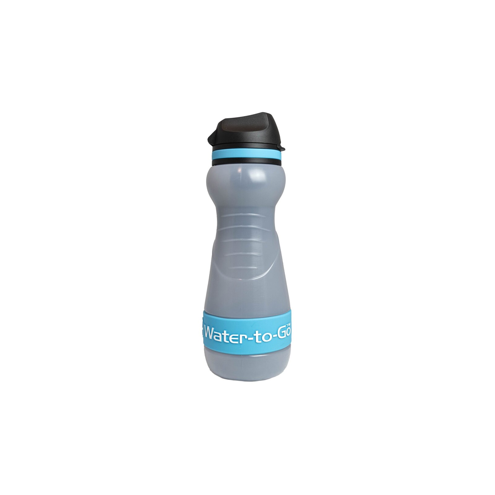Láhev filtrační Water-To-Go Eco Active 550 ml - průhledná-světle modrá