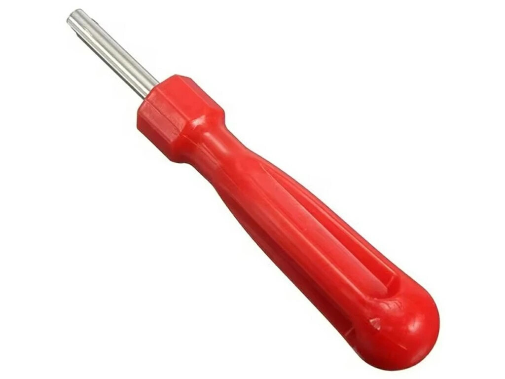 Šroubovák pro trubkové bezdušové ventily - červený-stříbrný
