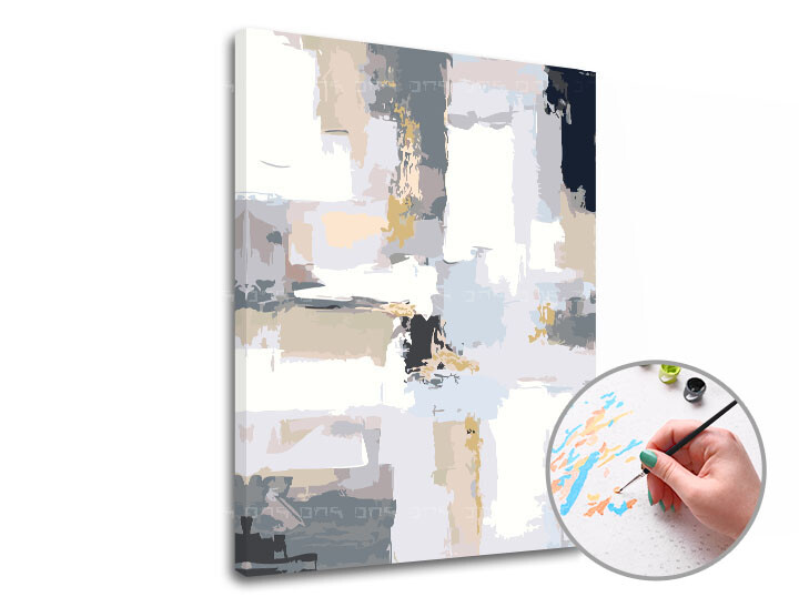 Malba podle čísel 50 ODSTÍNŮ ŠEDI | low difficulty