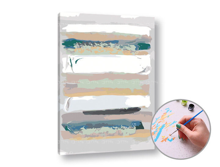 Malování podle čísel ABSTRAKTNÍ NÁČKY | low difficulty