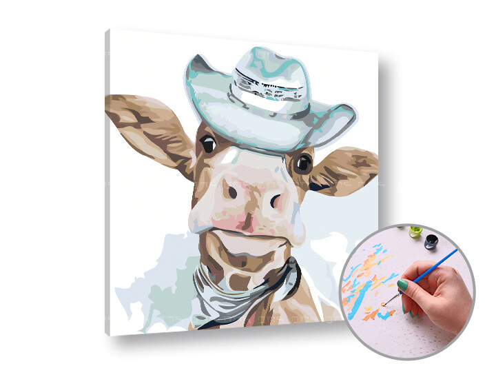 Malba podle čísel TĚLO S KLOBOUKEM | low difficulty