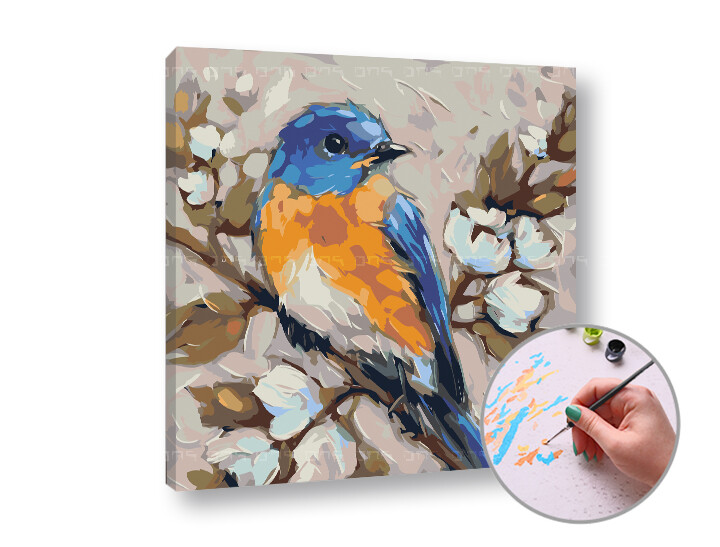 Malování podle čísel SÝKORKA | low difficulty