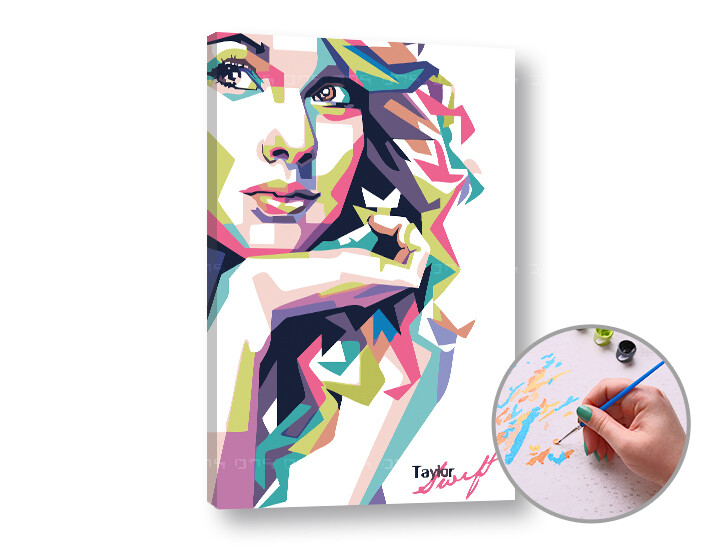 Malování podle čísel TAYLOR SWIFT | low difficulty