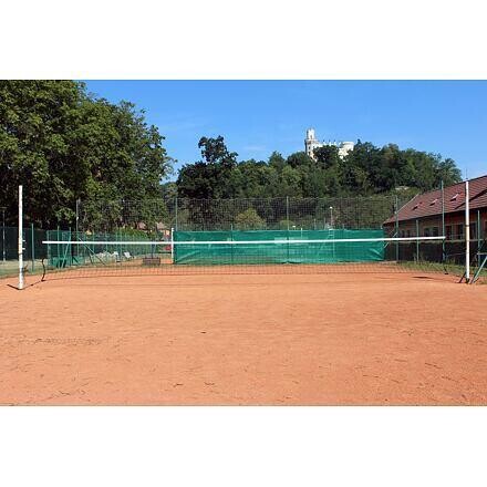 Sittec nohejbalová síť 9,5 m - černá s lankem