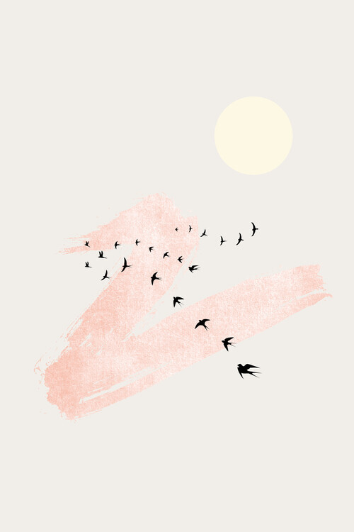 Kubistika Plakát, Obraz - Sun and Heaven, Kubistika, 26.7 × 40 cm