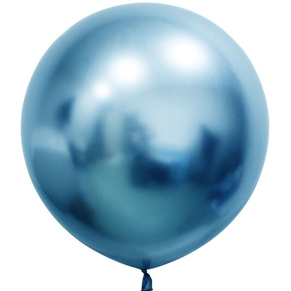 Balónek latexový platinum modrý 61 cm 2 ks